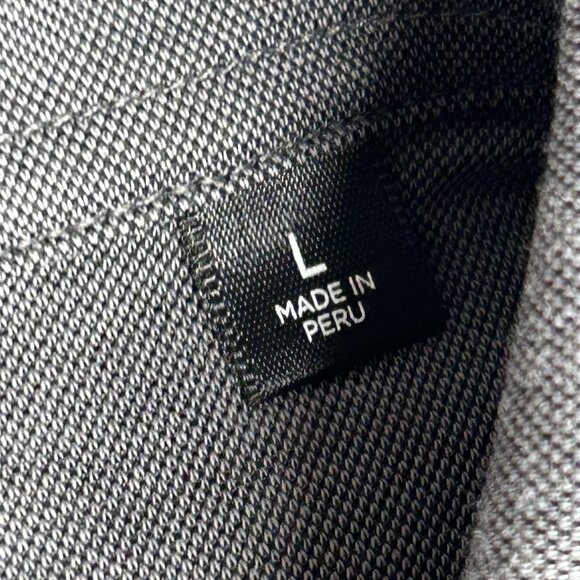 Travis Mathew Polo Shirt Mens Large Gray Priest Lake Golf Course Beer Palm Print - Picture 5 of 15